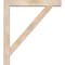 Ekena Millwork Traditional Block Smooth Bracket w/ Offset Brace, Douglas Fir, 5 1/2"W x 34"D x 38"H BKT0604X34X38TRA05SDF - alternate 4